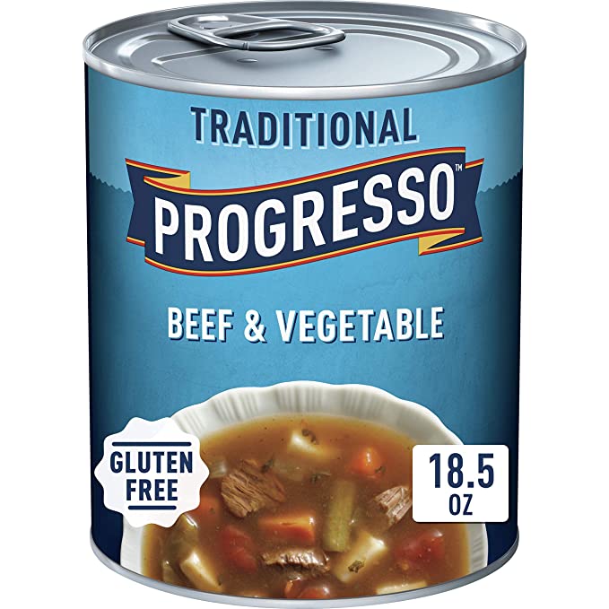 Progresso Soup Traditional, Beef & Vegetable, 18.5 oz