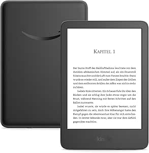 Der neue Amazon Kindle (16 GB) – Der leichteste und kompakteste Kindle, mit blendfreiem Bildschirm, schnellerem Umblättern, anpassbarem Frontlicht und langer Akkulaufzeit – ohne Werbung – schwarz