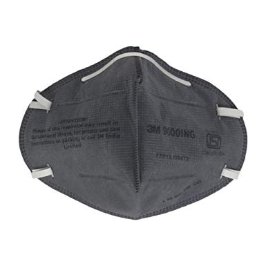 3M PSD 9000 ING Anti Pollution Mask and Respirator (Black) - Pack of 12