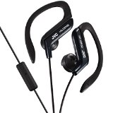 JVC HAEBR80B Sports Clip High Quality Headphones Black