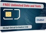 Global Unlimited SIM by Mobal Unlimited Roaming Data and Unlimited Texts Excellent coverage including all of Europe International SIM Card with great calling rates One month only 50