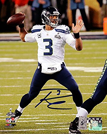Russell Wilson Autographed 8x10 Photo Seattle Seahawks RW Holo