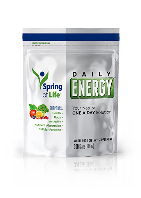 Spring of Life Daily Energy Superfood Dietary Supplement, Bursting With Antioxidants and Essential Nutrients, 30 Day Supply