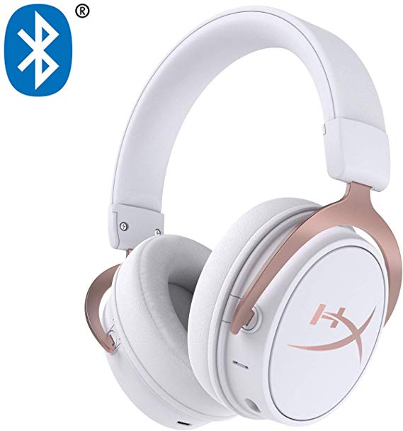 HyperX Cloud Mix Wired Gaming Headset   Bluetooth - Rose Gold - Game and Go - Detachable Microphone - Signature Comfort - Lightweight - Multi Platform Compatible