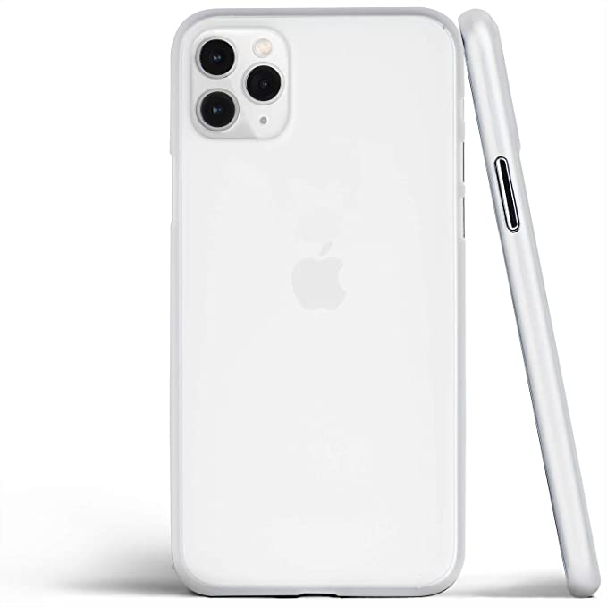 totallee Thin iPhone 11 Pro Max Case, Thinnest Cover Ultra Slim Minimal - for Apple iPhone 11 Pro Max (2019) (Frosted Clear)