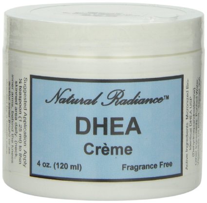 Natural Radiance DHEA Topical Cream Jar Unscented 4 Ounce