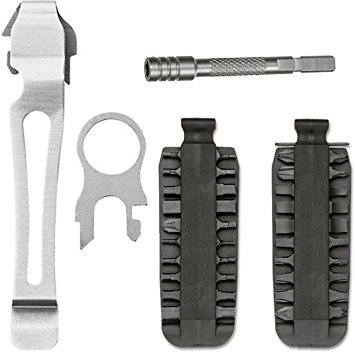Leatherman 931014 40-Bit Assortment for Leatherman Bit Drivers With Bit Driver Extension   Quick-Release Pocket Clip and Lanyard Ring