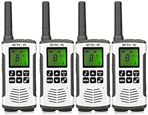 Retevis RT45 Walkie Talkies, Two Way Radios Rechargeable, 10 Call Tones, NOAA, VOX Hands-Free, Long Range 2 Way Radios with Flashlight, Portable Walkie Talkies 4 Pack