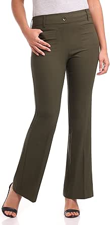 Rekucci Women's Ultra Stretch Pull-On Flared Leg Pant