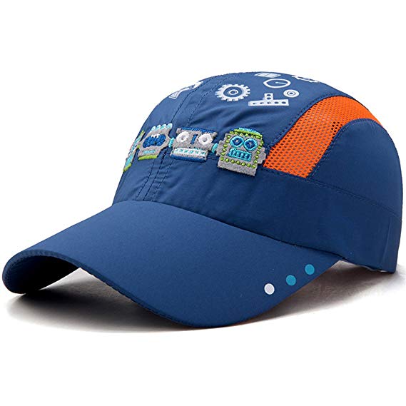 Kids Baseball Quick Drying - Sun Cap | Lightweight Sports Baseball Hat Mesh Adjustable Age for 3-12