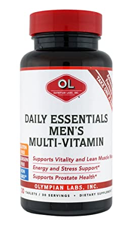 Olympian Labs Daily Essentials Multivitamins for Men, 30 count