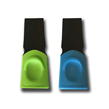 Fusionbrands 8118-SET2 Thumb Scraper Small Task Tool, Blue And Green