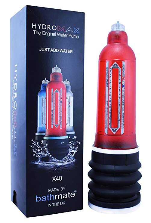 Bathmate Hydromax X40 Male Enhancement Penis Pump, Red