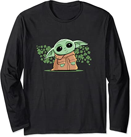 Star Wars The Mandalorian The Child Green St. Patrick's Day Long Sleeve T-Shirt