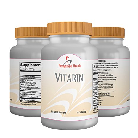 Vitarin: Natural Cerebral Palsy Supplement. Vitamins C, D, B6, Thiamine & Minerals Magnesium, Zinc, Calcium ~ Essential To Muscle, Skeletal And Neurological Health. With Baron, Citrus Complex & GABA