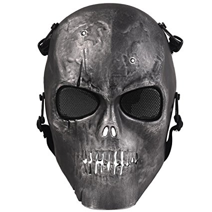 Coxeer M01 Army Skull Skeleton Airsoft Paintball Bb Gun Game Face Mask