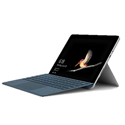 Microsoft Surface Go Bundle 10" FHD IPS Touchscreen Tablet PC Laptop Computer, Intel Pentium Gold 4415Y 1.6GHz, 4GB RAM, 128GB SSD, 802.11ac WiFi, Bluetooth 4.1, USB-C, Blue Keyboard, Windows 10