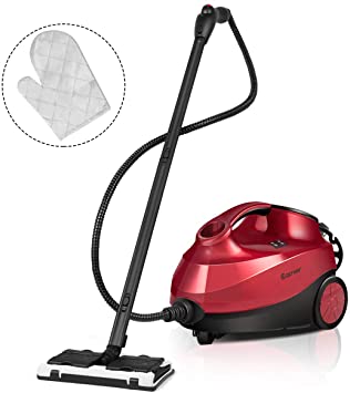 COSTWAY Steam Cleaner, 4 Bar 2000W Powerful Adjustable Pressure, Multifunction Steam Mop Cleaner, Portable Handheld Steam Clean with 19 Accessories for Floors, Windows, Carpet, Garment and More