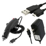 For Amazon Kindle Paperwhite Premium Combo Pack - Wall Charger  Car Charger  Micro USB Cable