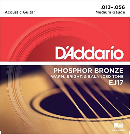 D'Addario EJ17 Phosphor Bronze Medium (.013-.056) Acoustic Guitar Strings