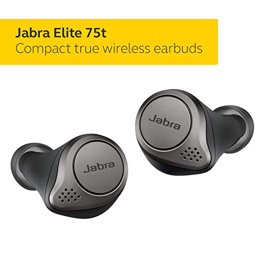 Jabra Elite 75T True Wireless Earbuds with Charging Case