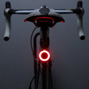 Bike Taillight, OUTERDO Rear Bike Light USB Rechargeable 70 Lumen LED Bicycle Red Taillight with Different Shapes 5 Modes Super Bright 300mAh Fits on any Road Bikes, Helmets, Cycling Safety Flashlight