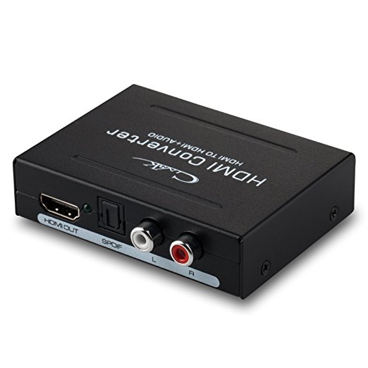 Audio Extractor- CiNgK HDMI to HDMI   Optical Toslink(SPDIF)   RCA(L/R) Stereo Analog Audio Converter Separator