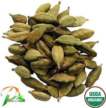 Pride Of India - Organic Green Cardamom Whole, 3.53 Ounces (100 Grams)