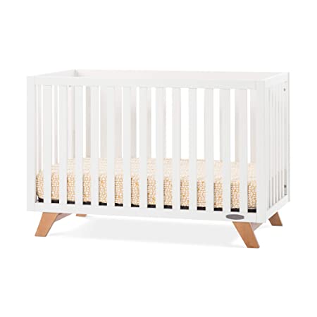 Forever Eclectic by Child Craft SOHO 4-in-1 Convertible Crib, White/Natural (White/Natural)