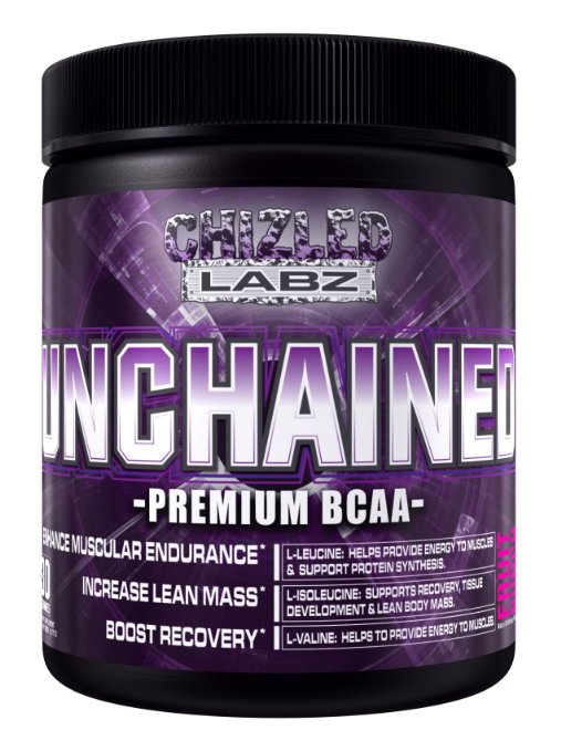 Best BCAA Supplement, UNCHAINED - Premium Branch Chained Amino Acids for Serious Athletes & Trainers. Delicious Pre Post & Intra Workout Drink Assist in Fat Loss Lean Mass & Recovery. (Fruit Punch)