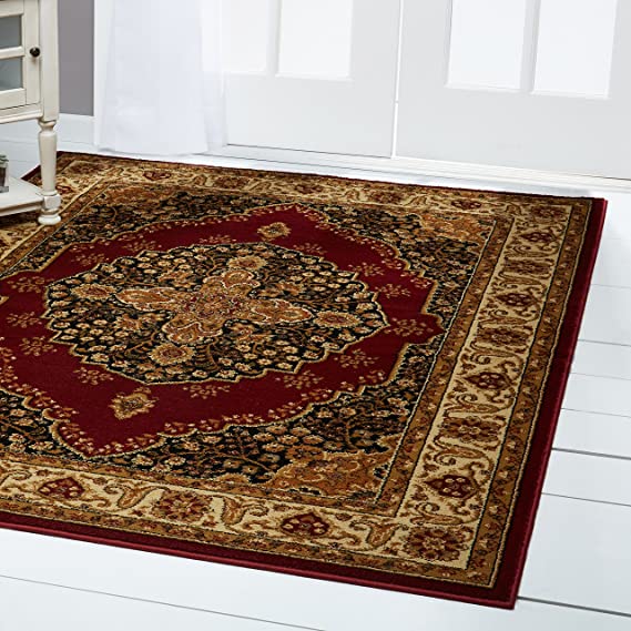 Home Dynamix Royalty Tansy Traditional Area Rug 7'8"x10'4", Oriental Red/Ivory