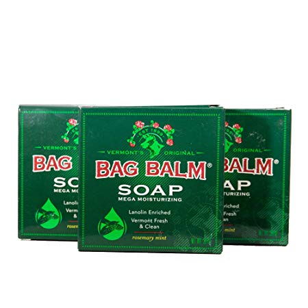 Vermont's Original Bag Balm Mega Moisturizing Soap 3 Pack