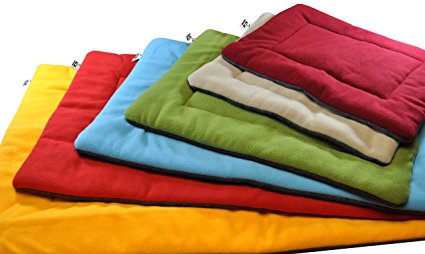 Comfort Pet Dog Crate Mat and Nap Pad, Bed (Blue, Red, Maroon, Green, Tan, Fiesta - X-Large, Large, Medium, Small, X-Small), by Downtown Pet Supply
