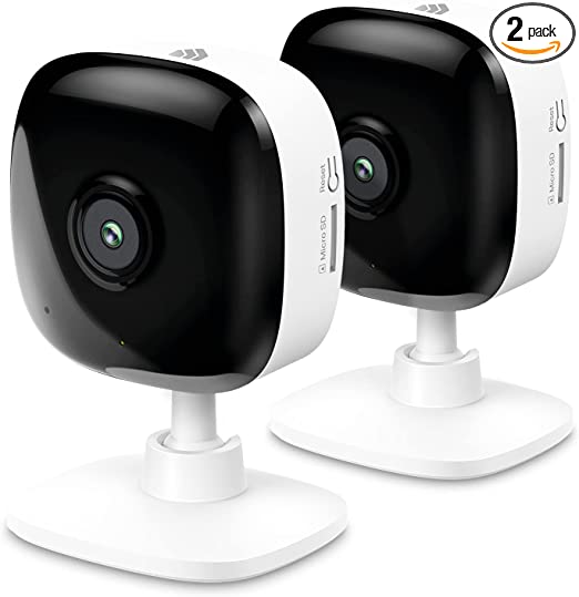 Kasa Smart 2K Security Camera for Baby Monitor, 4MP HD Indoor Camera with Person/Motion Detection, Two-Way Audio, Night Vision, Cloud&SD Card Storage, Works with Alexa&Google Home 2-Pack (KC400P2)