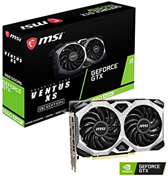 MSI Gaming GeForce GTX 1660 Super 192-bit HDMI/DP 6GB GDRR6 HDCP Support DirectX 12 Dual Fan VR Ready OC Graphics Card (GTX 1660 Super Ventus XS OC)