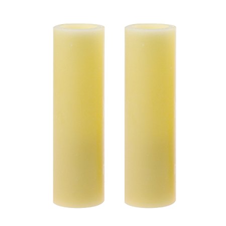 Led Candles,Home Impressions Flameless Pillar Votive Led Candle With Timer,Battery Operated,Home Decorations for Room,Wedding Decor,ivory,1.75*6 inches,set of 2