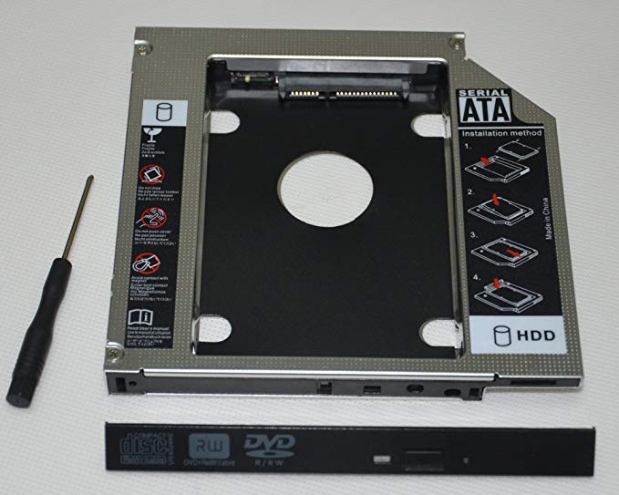 Deyoung 2nd Hard Drive HD SSD Caddy Adapter For HP Pavilion DV6-6000 DV6-7000 DV7-7000 DV6-6C35dx