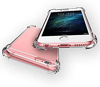 Z-Roya iPhone 6 6s Case, [Crystal Clear] New Cover Case [Shock Absorption] Crystal Clear Soft TPU Cover Full Protective Bumper for Apple iPhone 6/6S (4.7'')- Clear