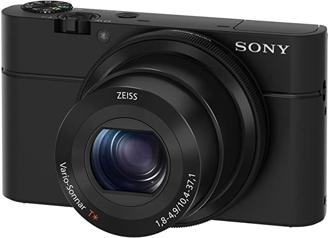 Sony RX100 20.2 MP Premium Compact Digital Camera w/ 1-inch sensor, 28-100mm ZEISS zoom lens, 3” LCD