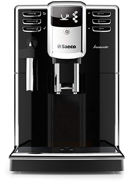 Saeco HD8911/48 Incanto Classic Milk Frother Super Automatic Espresso Machine with Aquaclean Filter, Black
