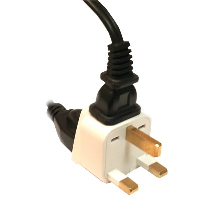 Grounded Universal 2 in 1 Plug Adapter Type G for United Kingdom, UK, Hong Kong, Singapore & more - High Quality - CE Certified - RoHS Compliant