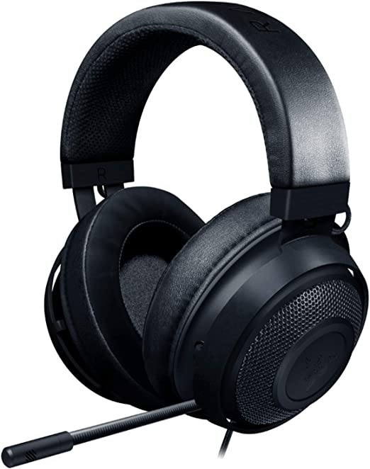 Razer Kraken Gaming Headset 2019: Lightweight Aluminum Frame - Retractable Noise Cancelling Mic - For PC, Xbox, PS4, Nintendo Switch - Matte Black