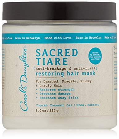 Carols Daughter Sacred Tiare Anti-Breakage & Anti-Frizz Hair Mask, 8 Ounce