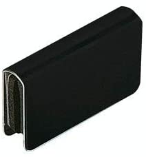 C.R. LAURENCE GDH7BL CRL Black Rectangular Strike Plate