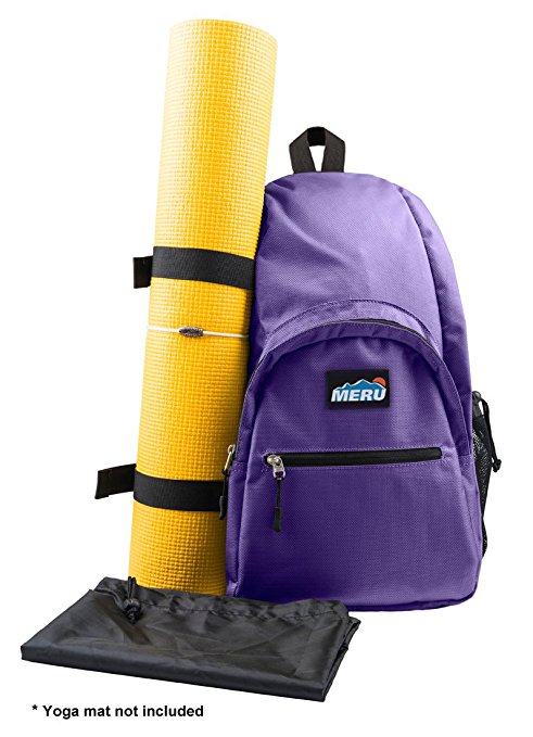 MERU Yoga Sling Backpack - Waterproof Crossbody Bag - Gym Travel Hiking Biking - Women, Men