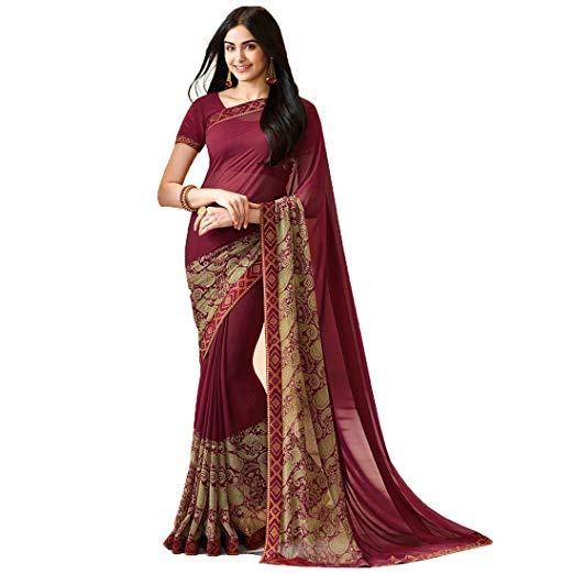 New Fashion Eid Collection Sari Indian/Pakistani Designer Ethnic Simple Look Saree Starwaik 31