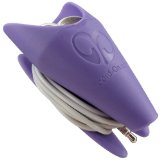 Earphone Holder Purple by Cord-On earbud cord manager Tangle Free Choice of 8 colors