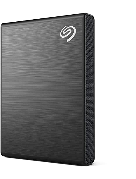 Seagate One Touch SSD 1TB External SSD Portable – Black, speeds up to 1030MB/s, with Android App, 1yr Mylio Create, 4mo Adobe Creative Cloud Photography Plan​ and Rescue Services (STKG1000400)