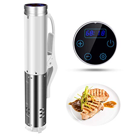 Veken Sous Vide Cooker with Accurate Temperature Control, 1000W Immersion Circulator for Kitchen,99 Hours Timer, Ultra-Quiet