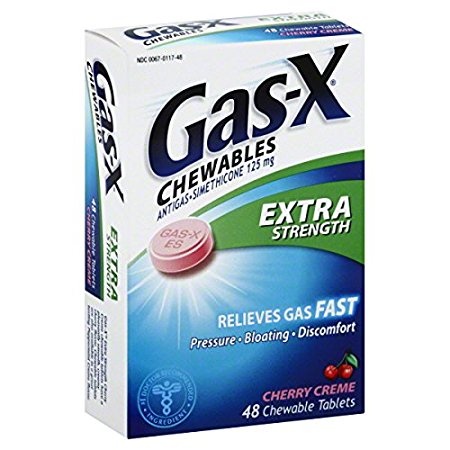 Gas-X Xstrngth Chrrytabs Size 48ct Gas-X Extra Strength Chewable Cherry Creme Gas Relief